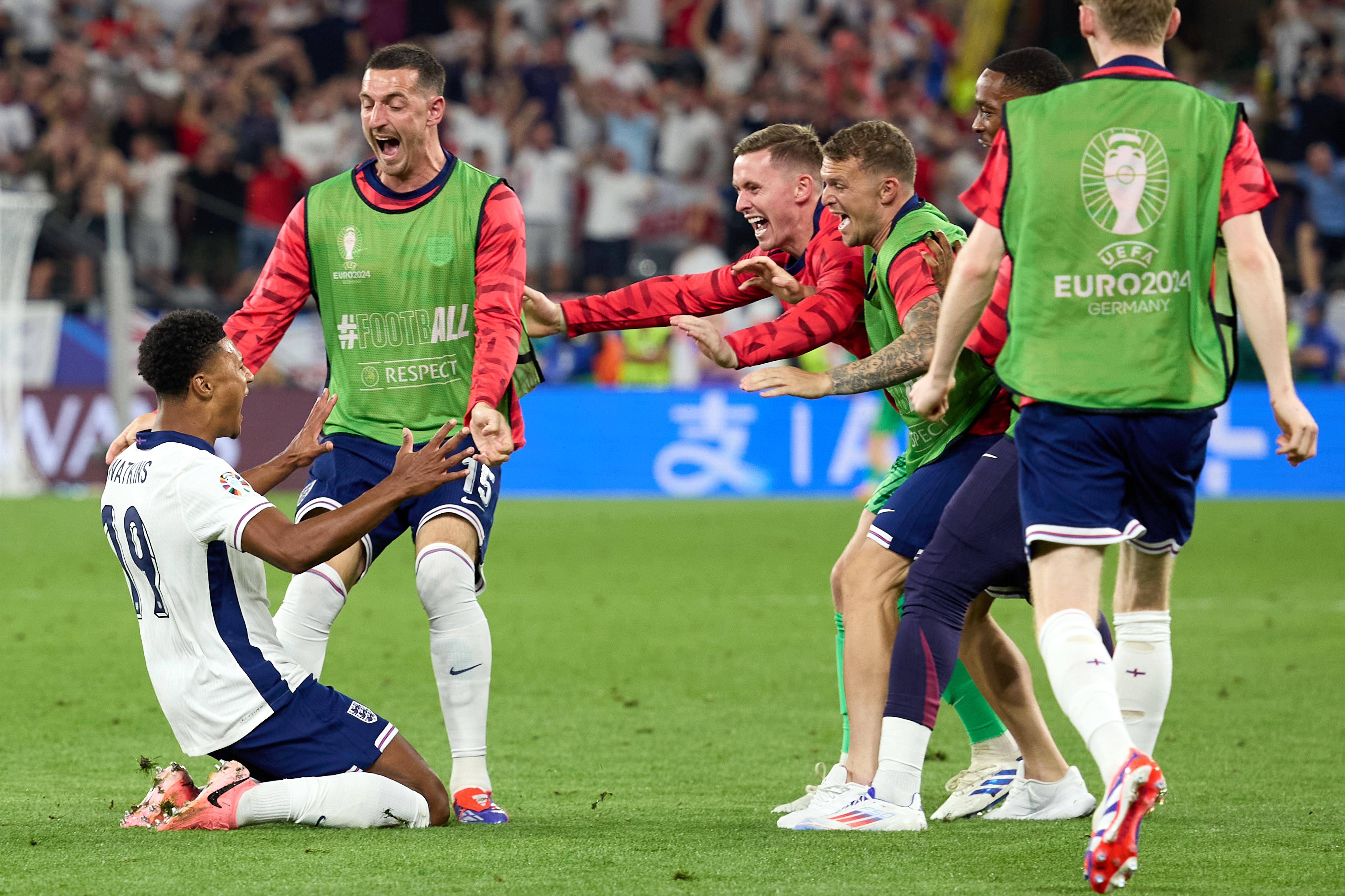 包含英格兰队胜德国，晋级形势一片大好的词条